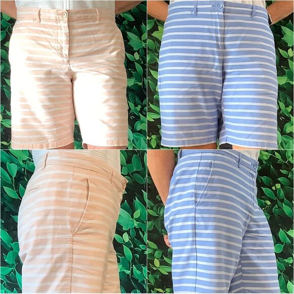 GAP Boyfriend Striped Shorts -Two Pair Bundle - Women's Size 8 - Picture 4 of 12